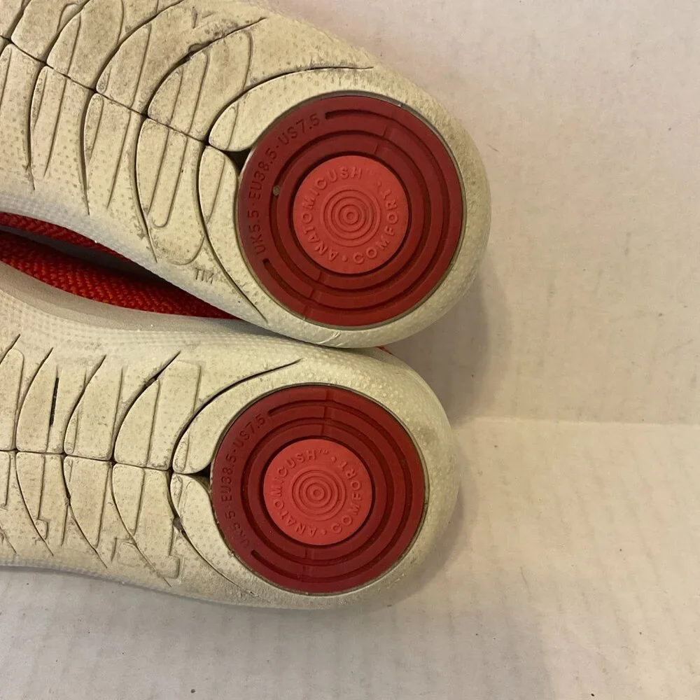 Fitflop Woven Sneaker 7.5 Red